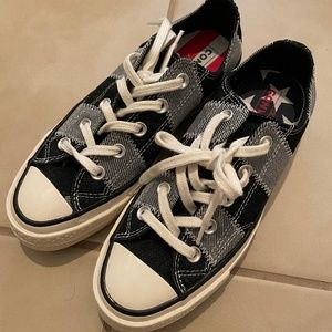 CONVERSE All Star 70 Low Top Star Flag Denim Patch Shoes Sneakers M 3.5 5.5 USA